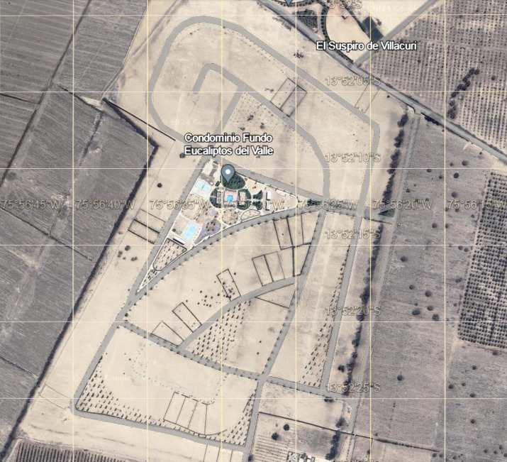 Terreno en Condominio Eucaliptos del Valle   - ICA  1,850m2