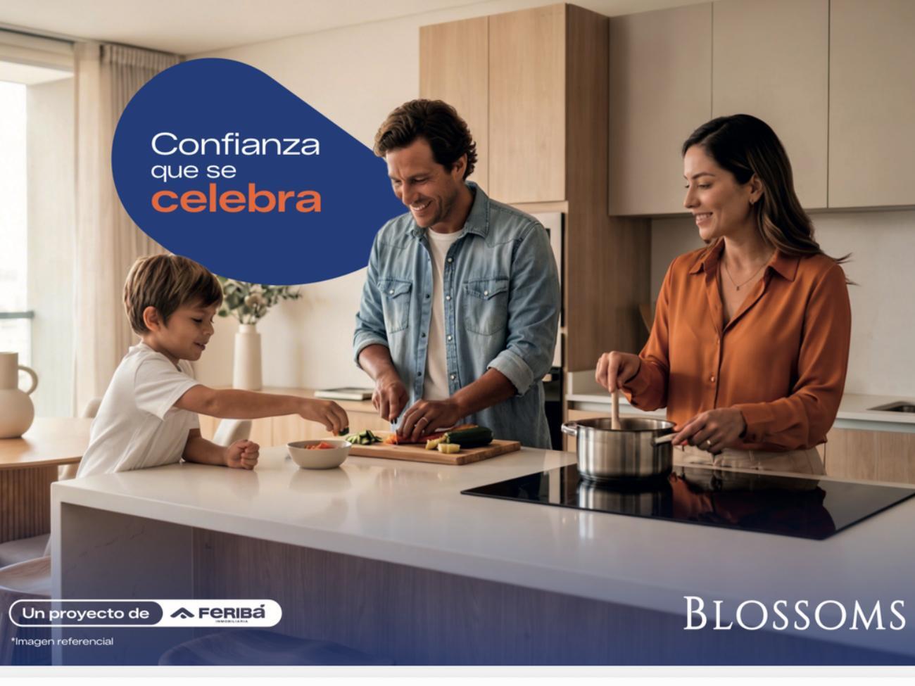 Blossoms — Ambiente cocina (imagen referencial)